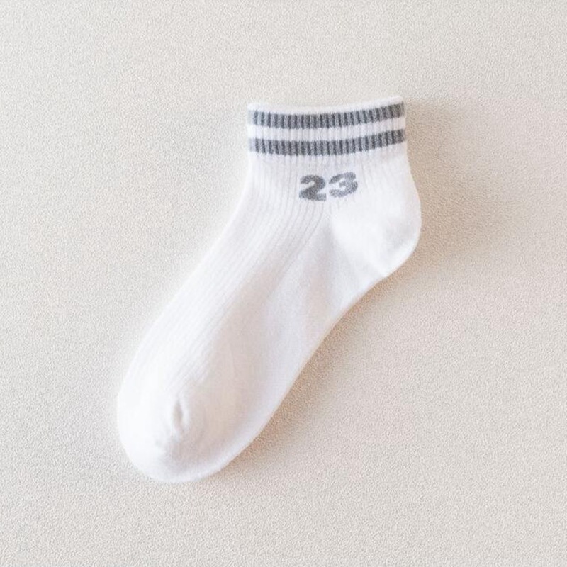 Ms. Spring And Summer Cotton Socks Wholesale Digital Short Tube Ventilation College Wind Ms. Boat Socks Socks